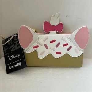Loungefly Disney Marie Aristocats Sweets Cupcake Cosplay Flap Wallet WDWA1959